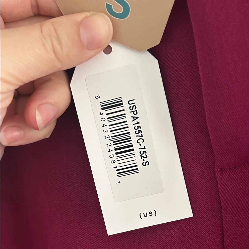 Universal Standard Wide Leg Pants in Deep Berry - Picture 2 of 4